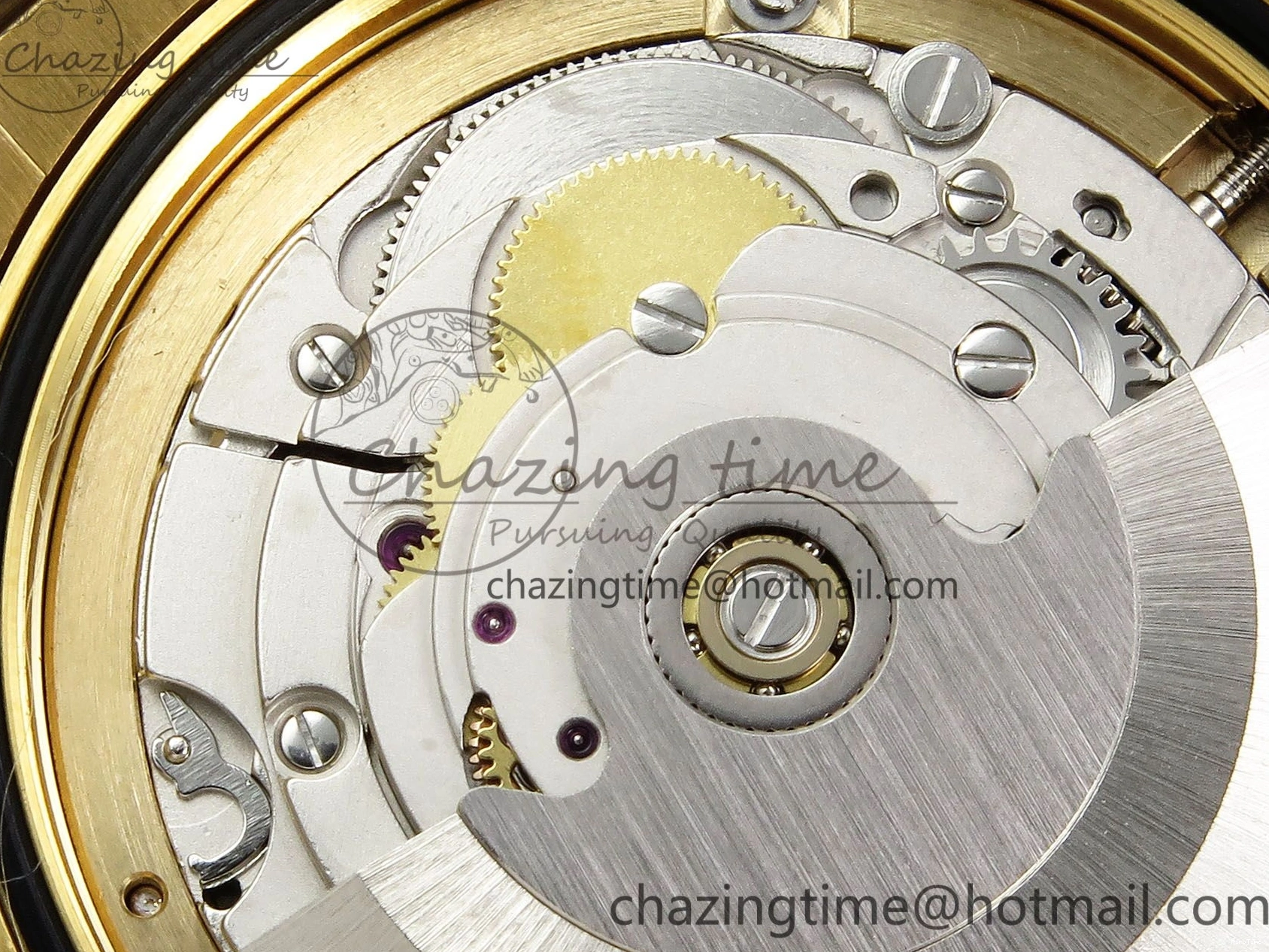 MiroTime 0324 Day Date 36 YG RAF Best Edition Brown Wave Dial on YG Bracelet A Effortless 1383